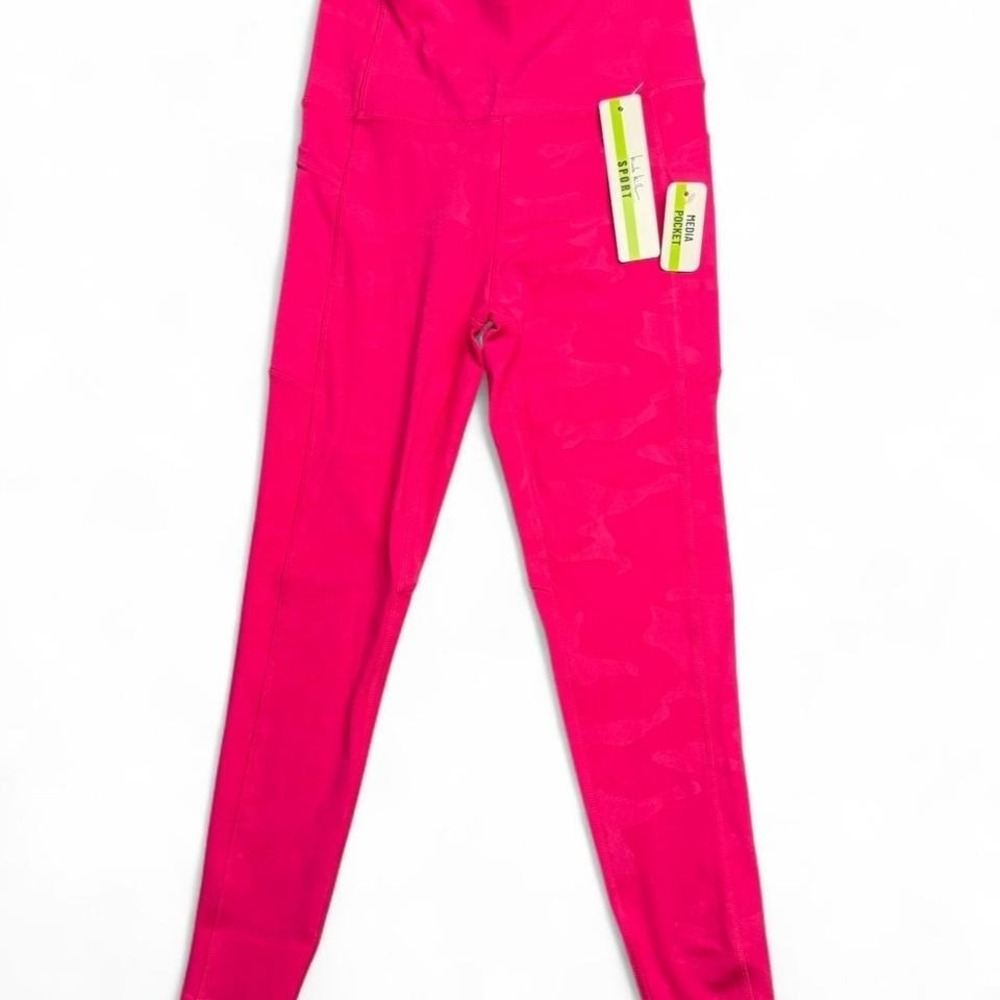 NM Sport Athletic Leggings with Pockets,  Pink Camouflage, Size Small New